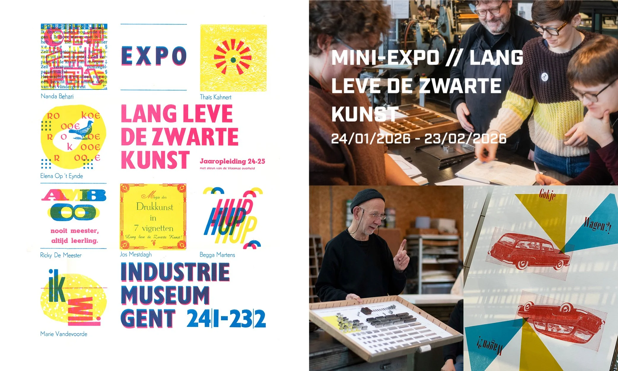 Long Live the Black Art. Mini-expo at the Museum of Industry, Ghent. 24.01 - 23.02.