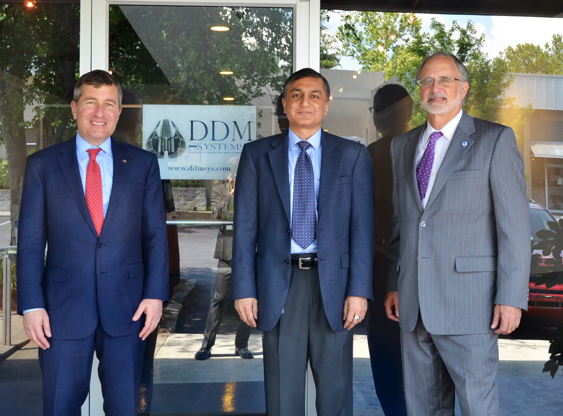From left to right: Ambassador Charles Rivkin, Dr. Suman Das, and Ambassador Charles Shapiro