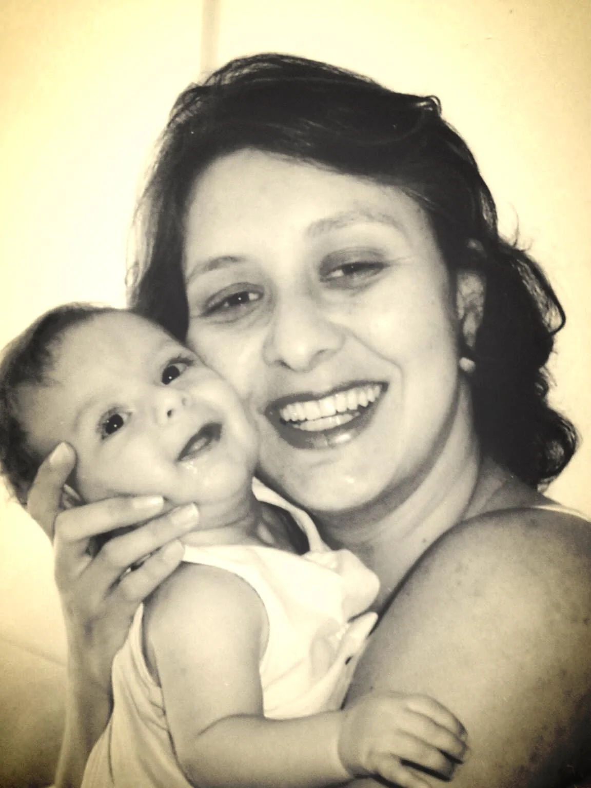 Fabiana e o seu bebê