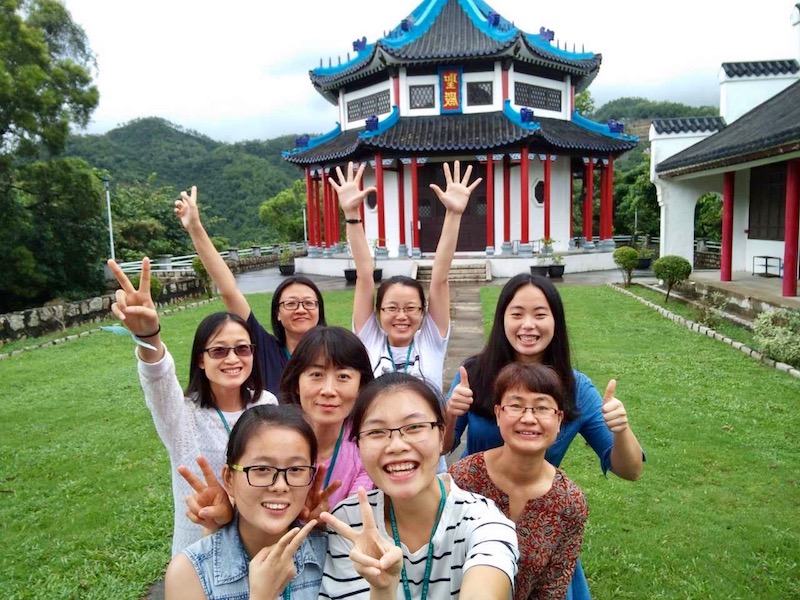 Melody (front left) with CWEF staff and interns