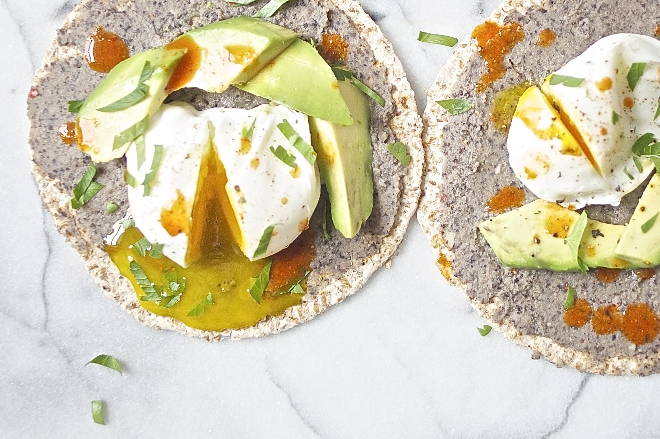 huevos rancheros + black bean puree