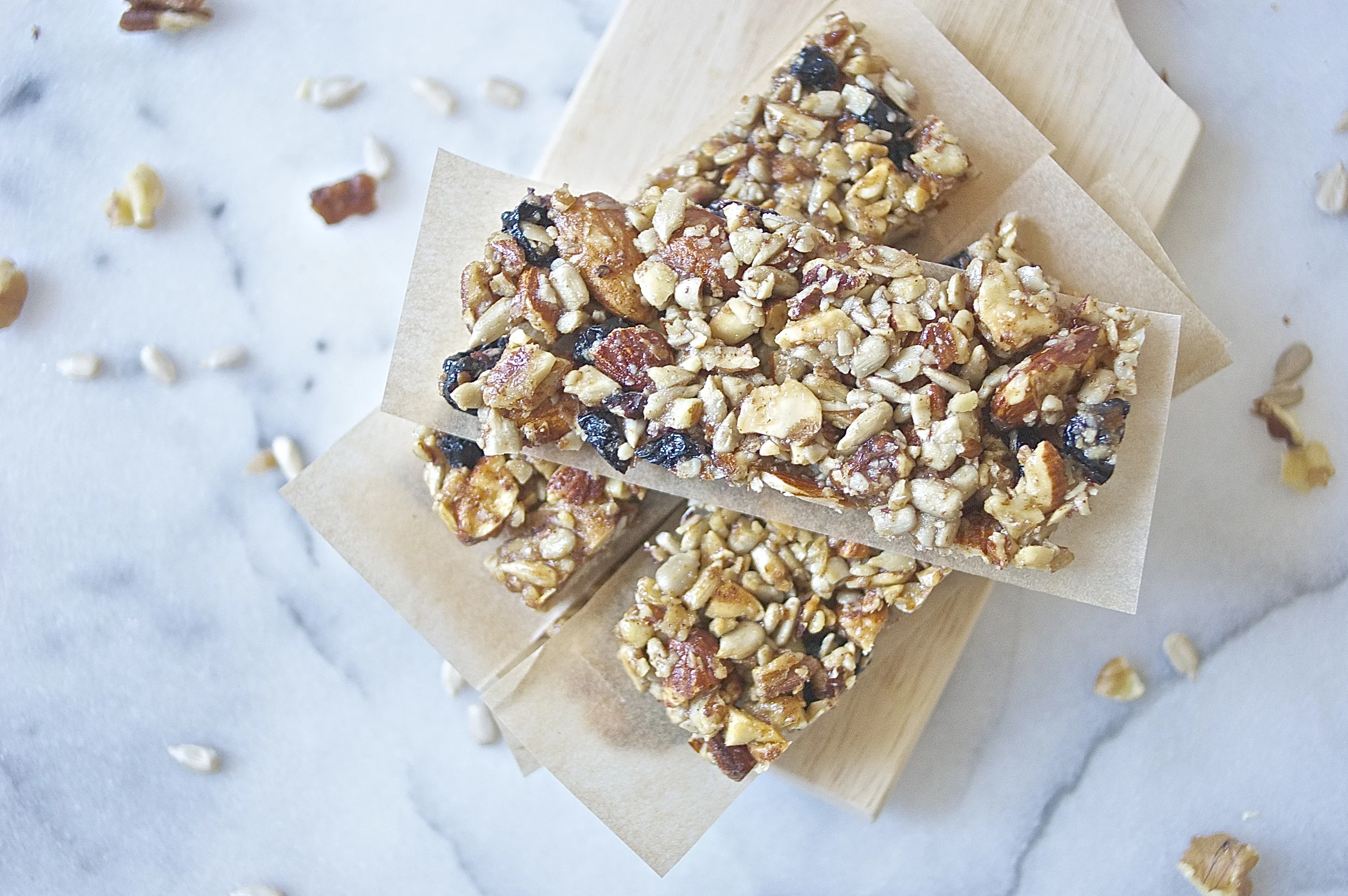 blueberry nut + seed bars