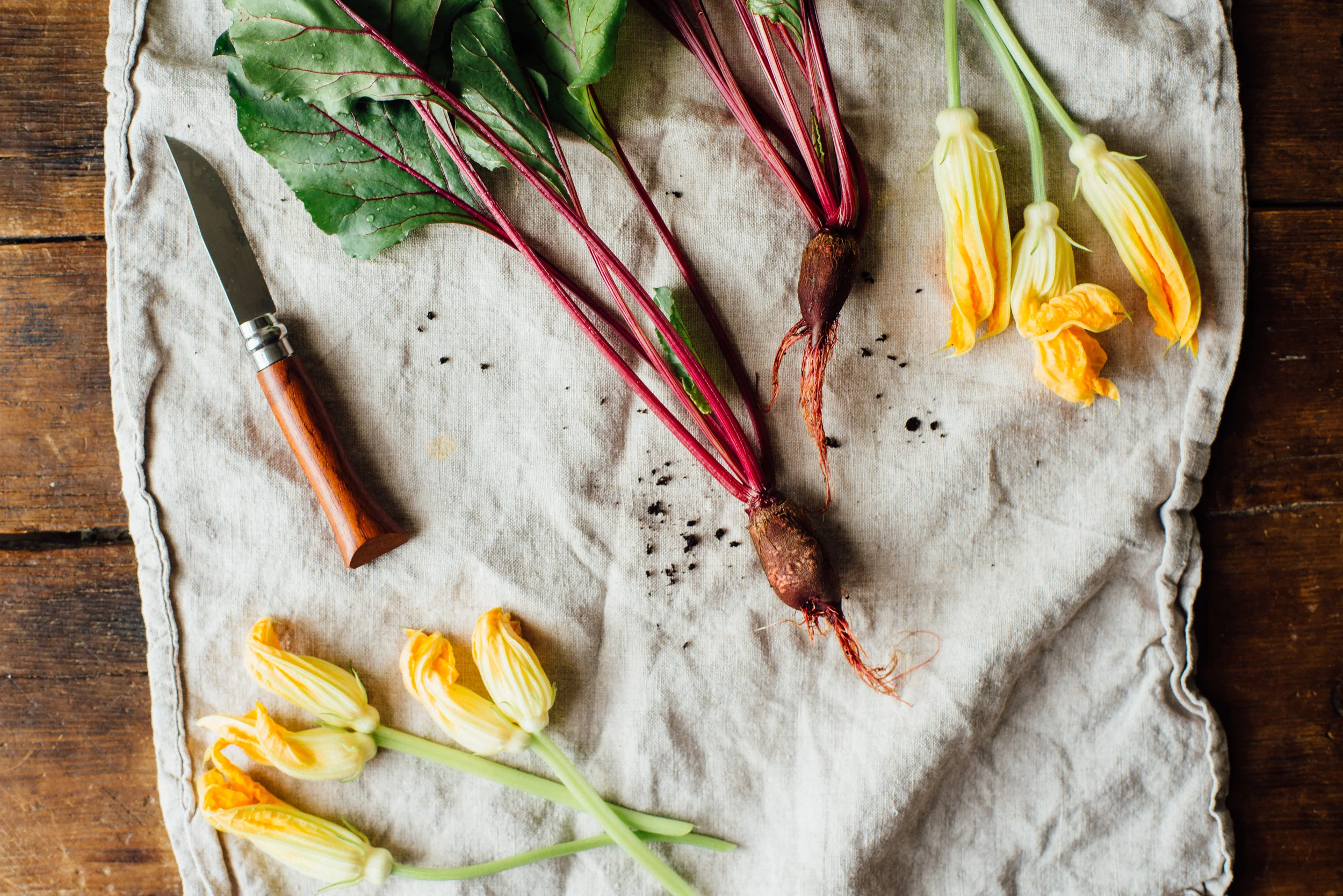 hummus-stuffed squash blossoms | dolly and oatmeal