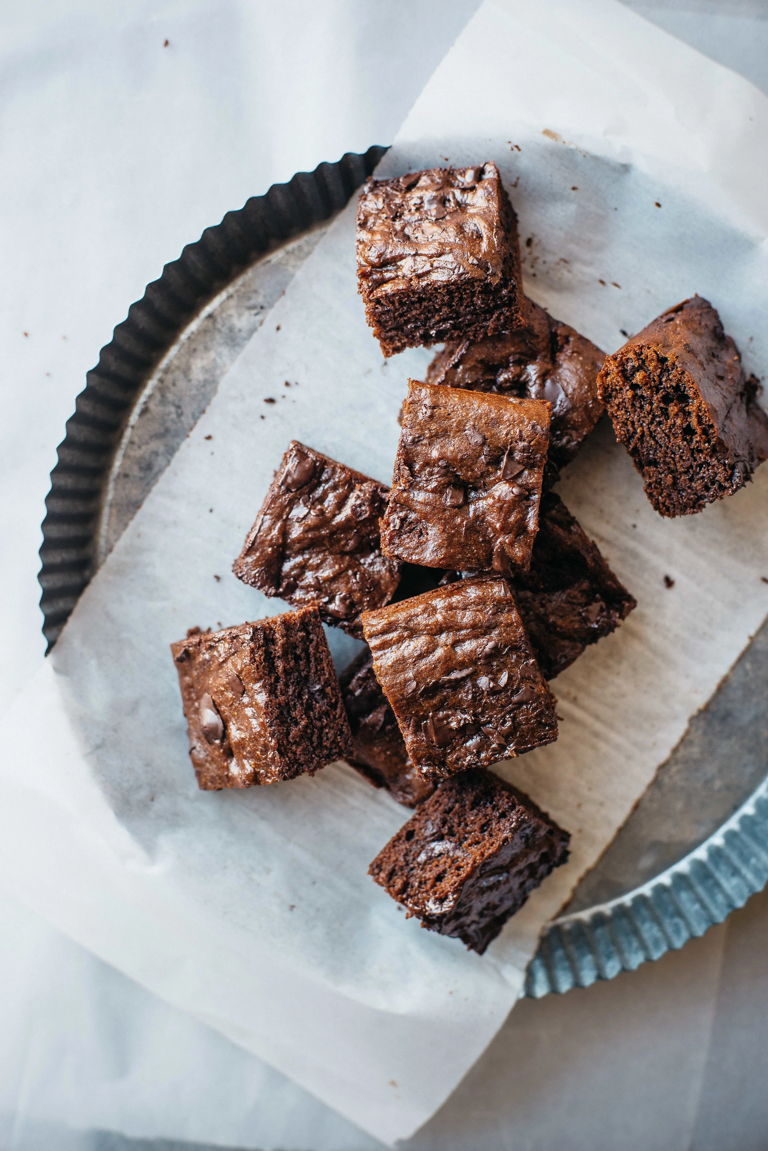 hazelnut butter brownies (gluten + dairy free) | dolly and oatmeal