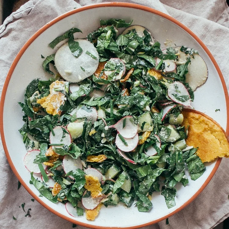 spring fattoush salad