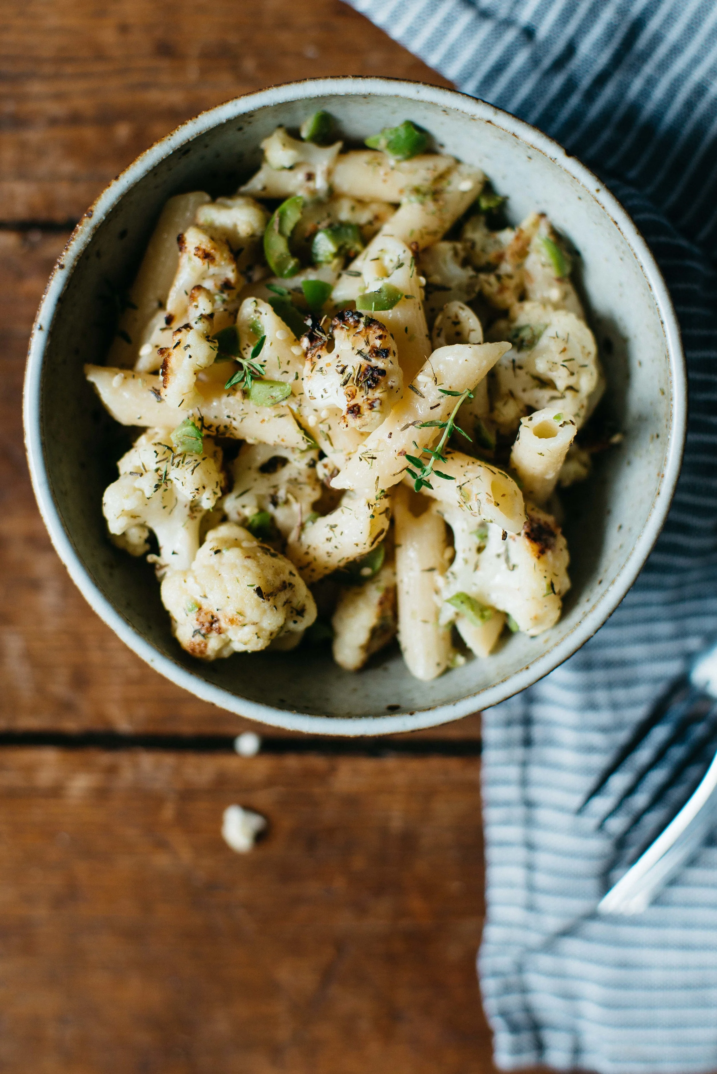 heidi's cauliflower pasta | dolly and oatmeal