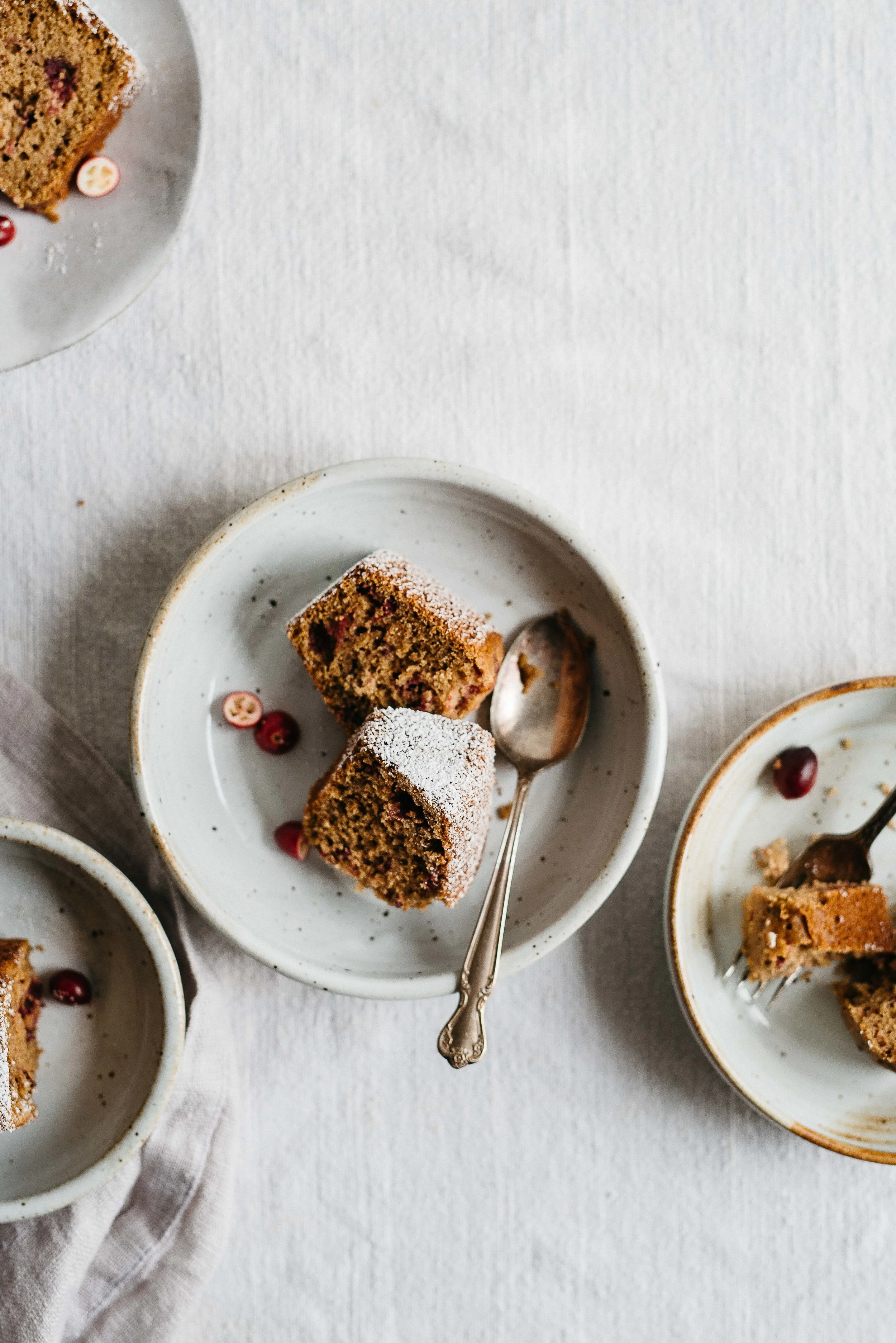 cranberry, lemon + poppy seed breakfast slice (gf + df) | dolly and oatmeal