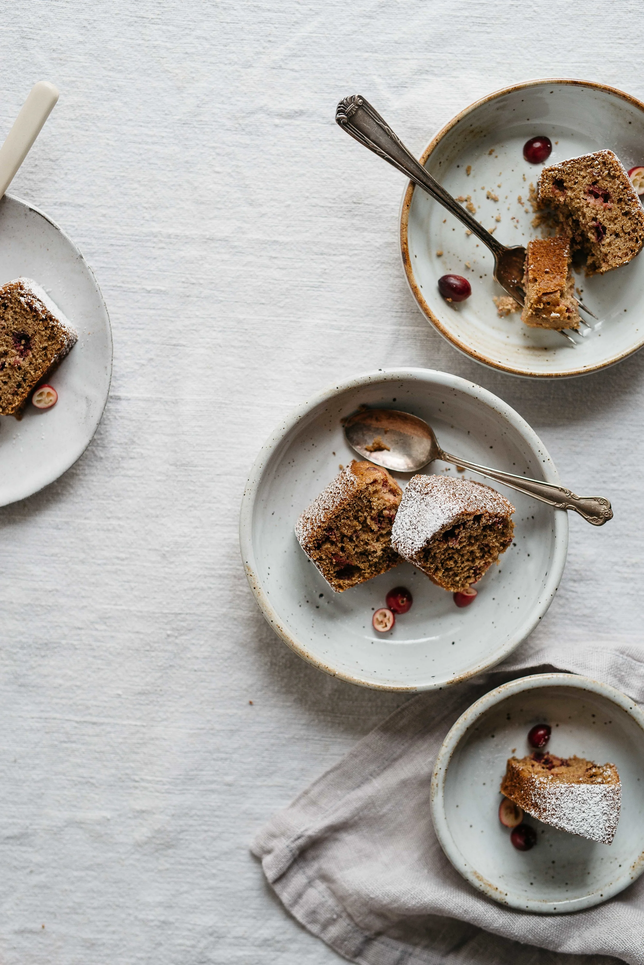 cranberry, lemon + poppy seed breakfast slice (gf + df) | dolly and oatmeal