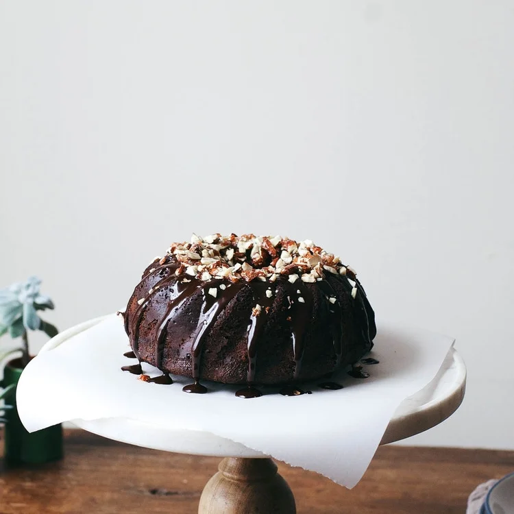 chocolate + olive oil bundt