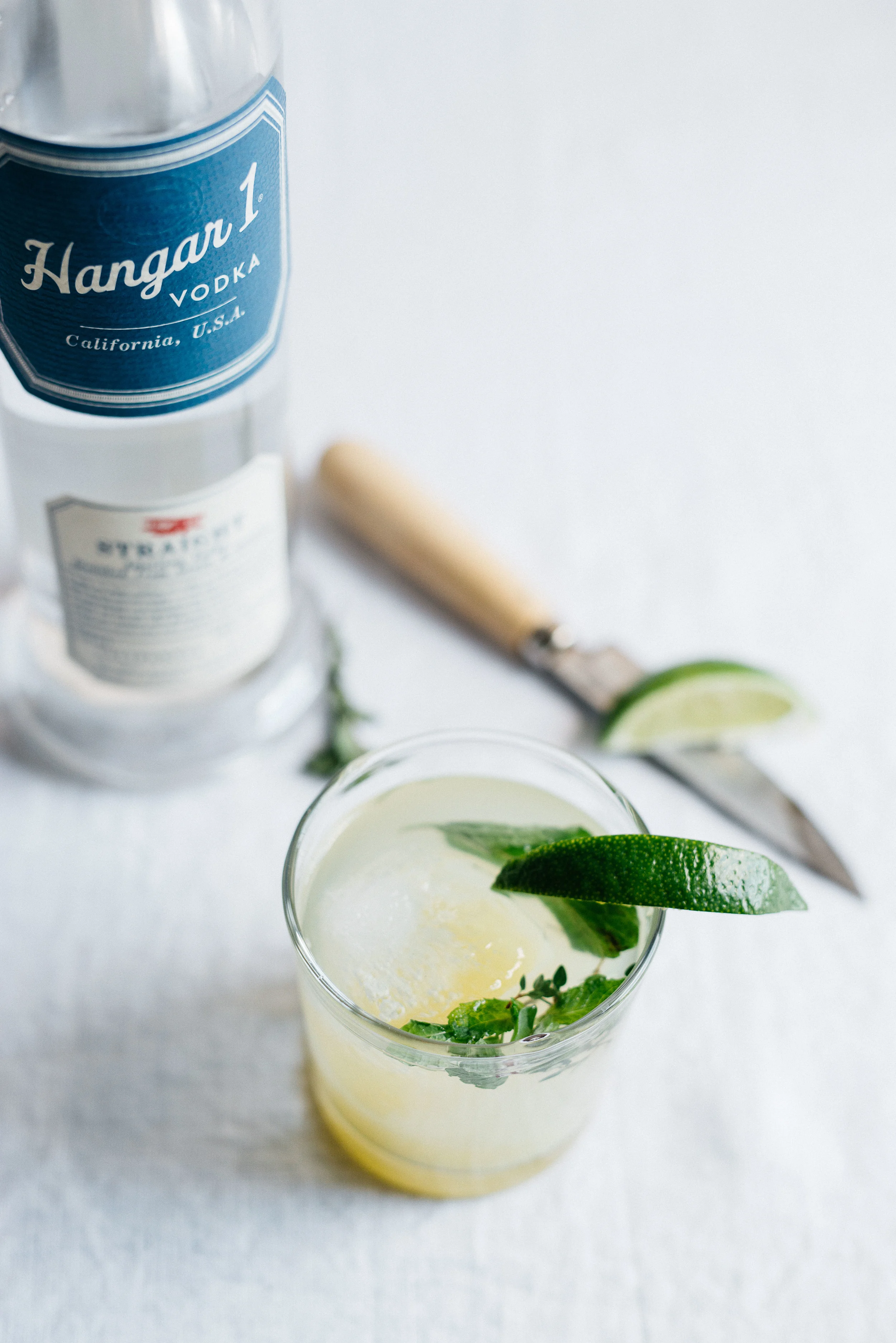 @Hangar1Vodka gingerade w/ spring herbs | dolly and oatmeal #FreshPickedVodka
