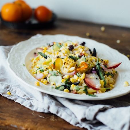 pickled corn succotash salad