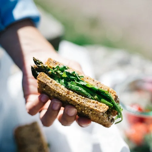 avocado asparagus sandwich