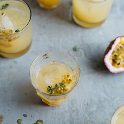 passion fruit &amp; lemon-ginger kombucha