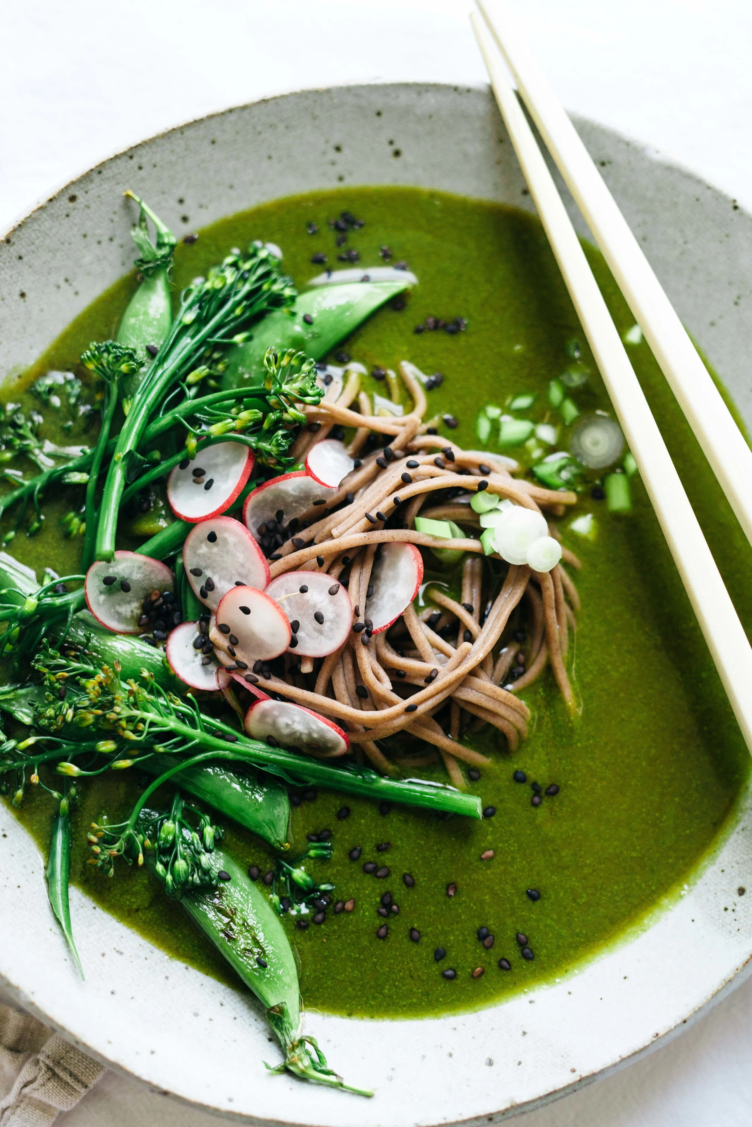 Spring Green Broth w/ Soba Noodles | Dolly and Oatmeal