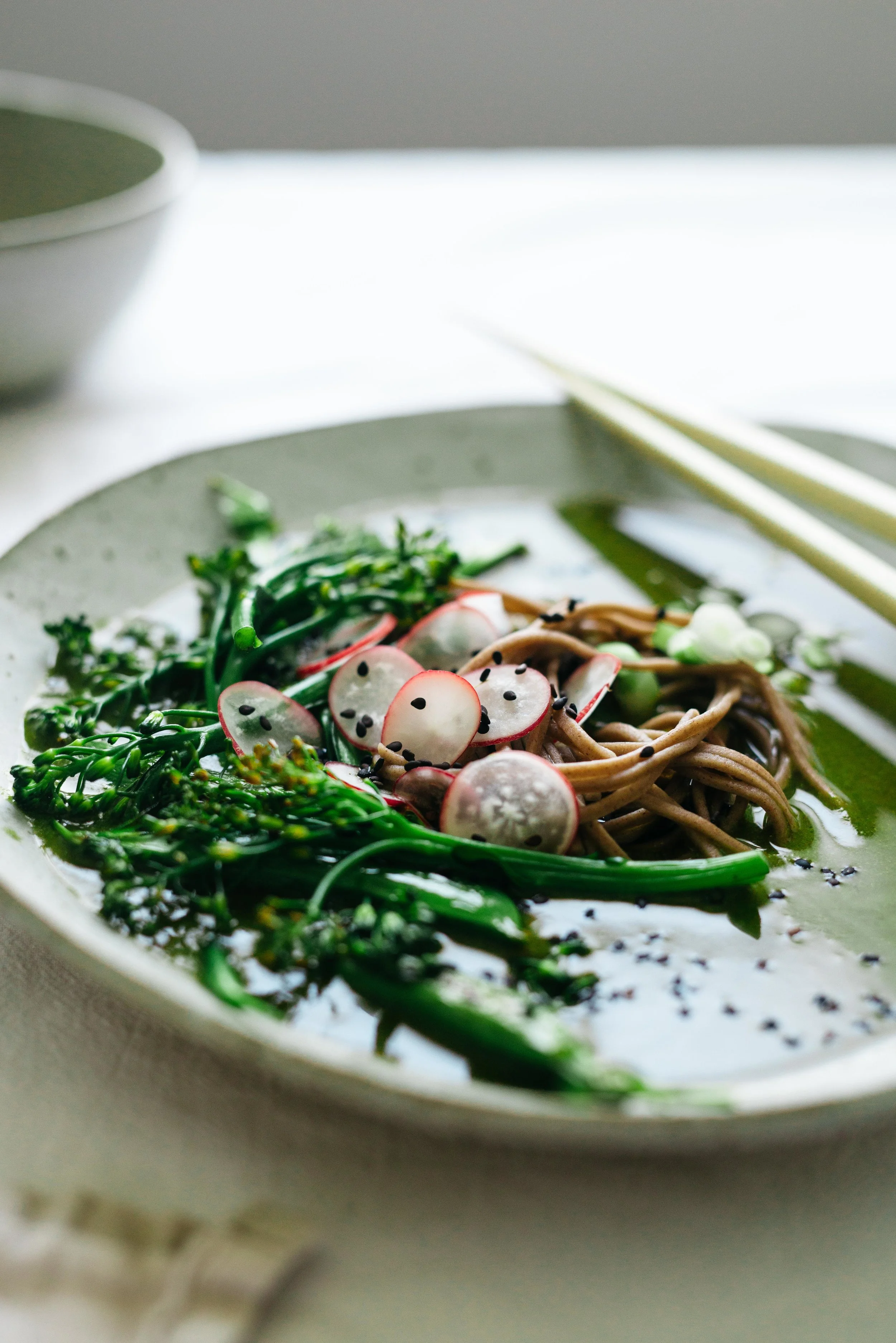 Spring Green Broth w/ Soba Noodles | Dolly and Oatmeal
