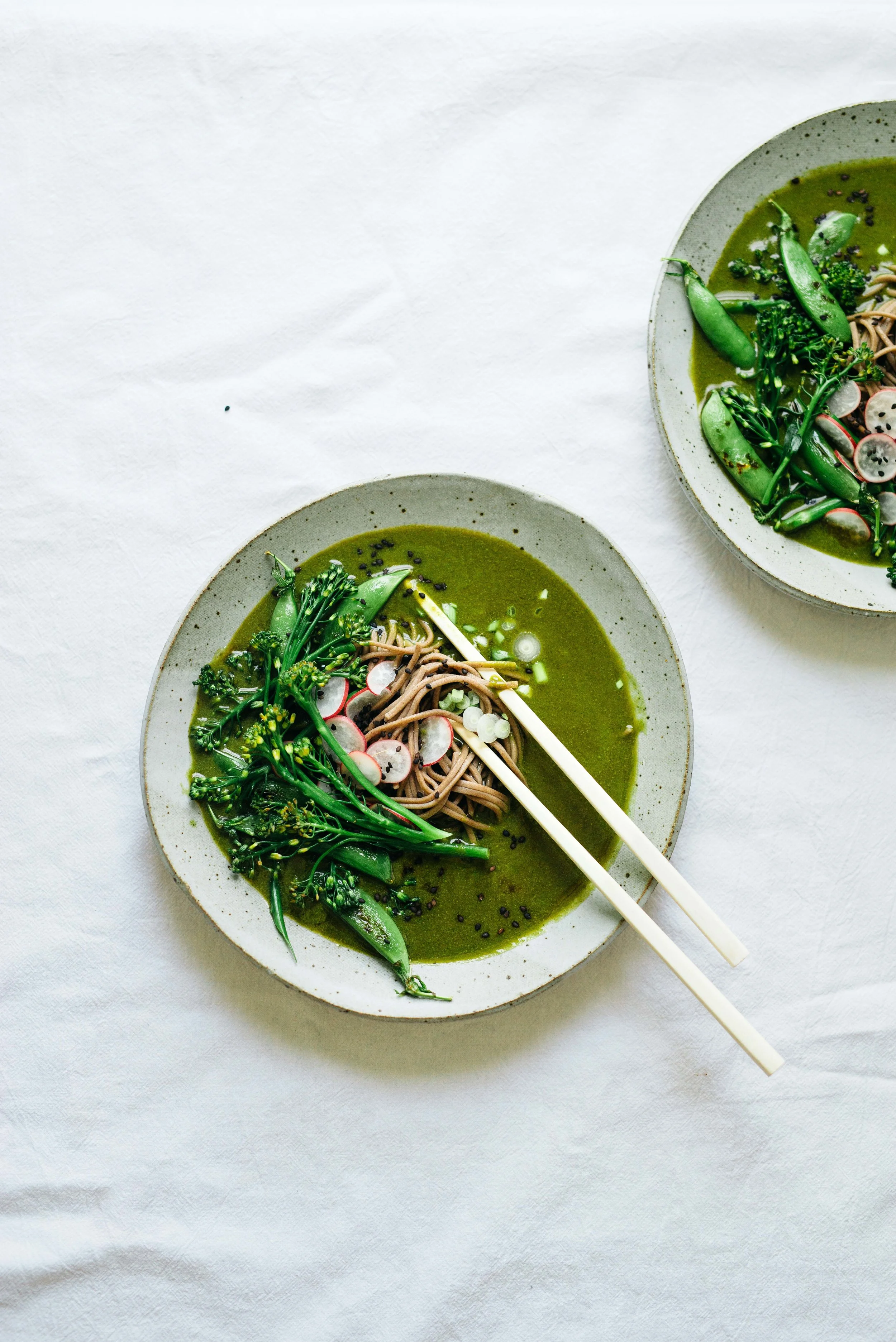 Spring Green Broth w/ Soba Noodles | Dolly and Oatmeal