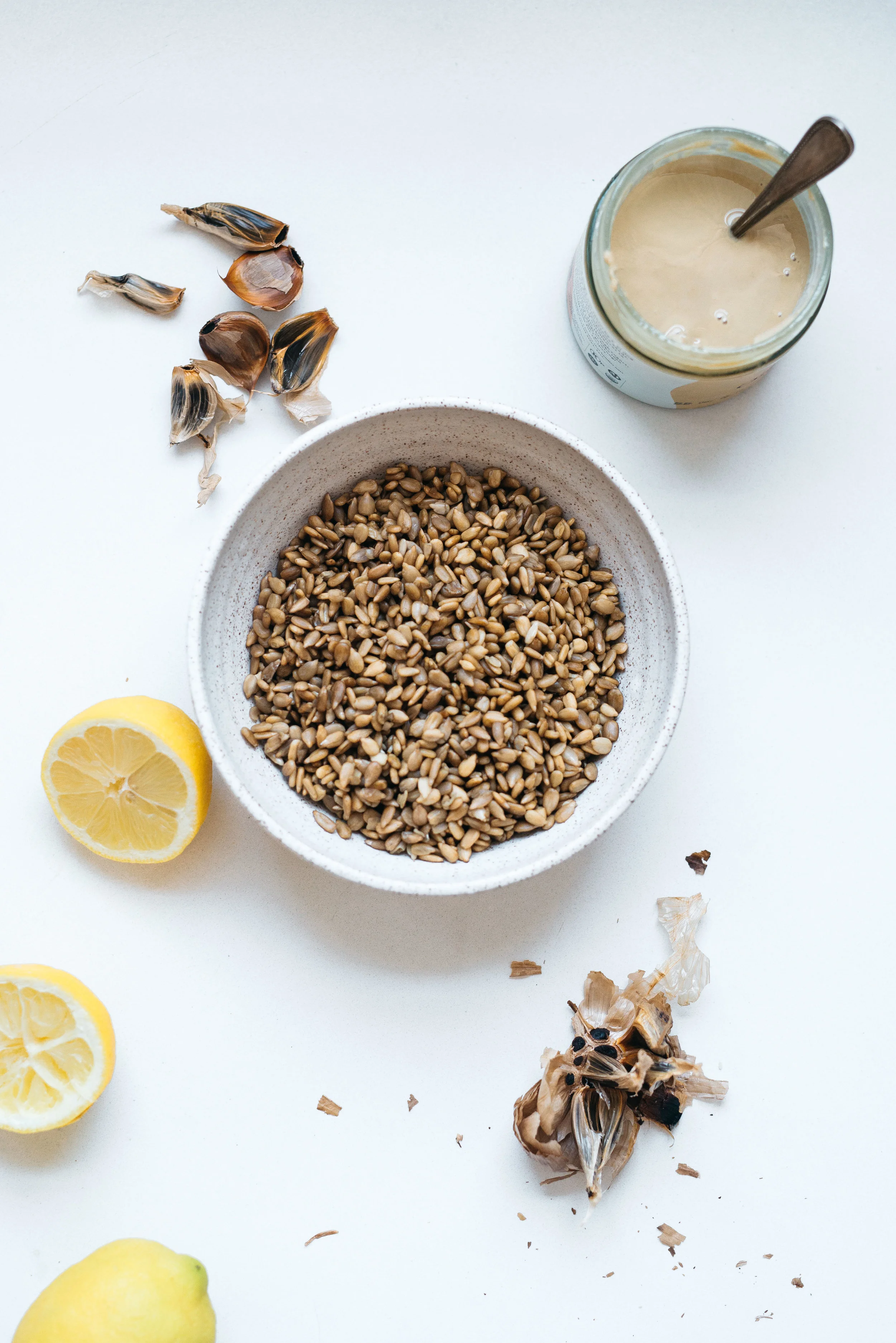Bean-Less Hummus! Sunflower Seed & Black Garlic Hummus | Dolly and Oatmeal