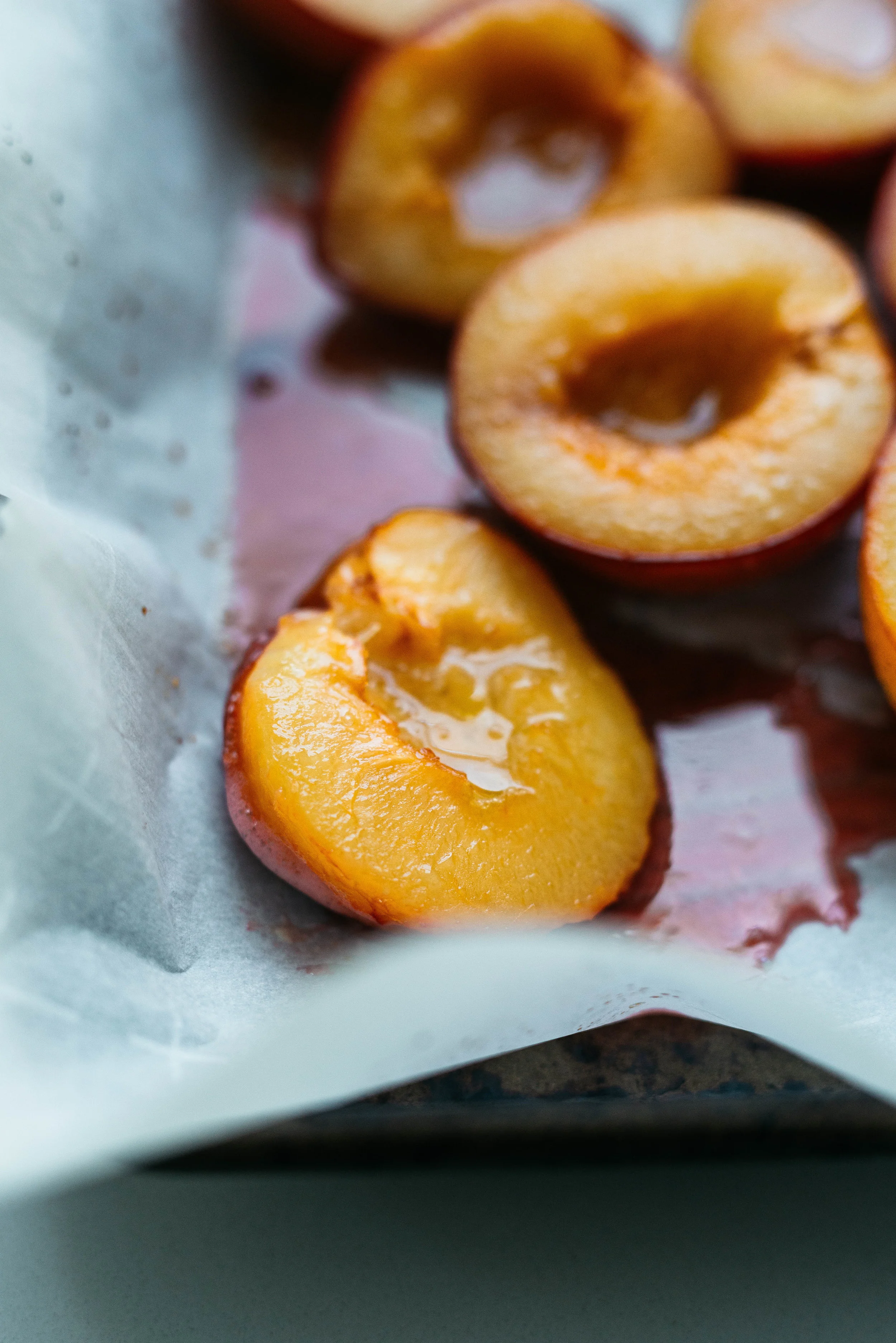 Pepita-Coconut Granola w/ Maple Roasted Plums | Dolly and Oatmeal