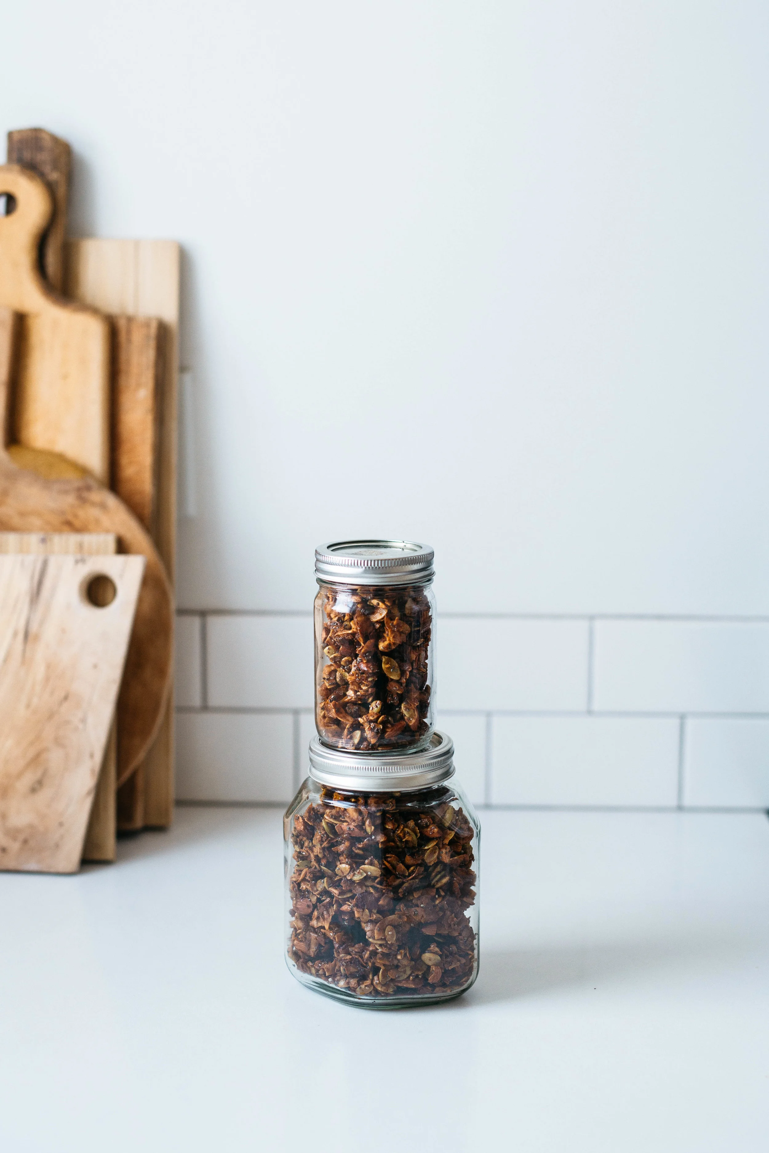 Pepita-Coconut Granola w/ Maple Roasted Plums | Dolly and Oatmeal