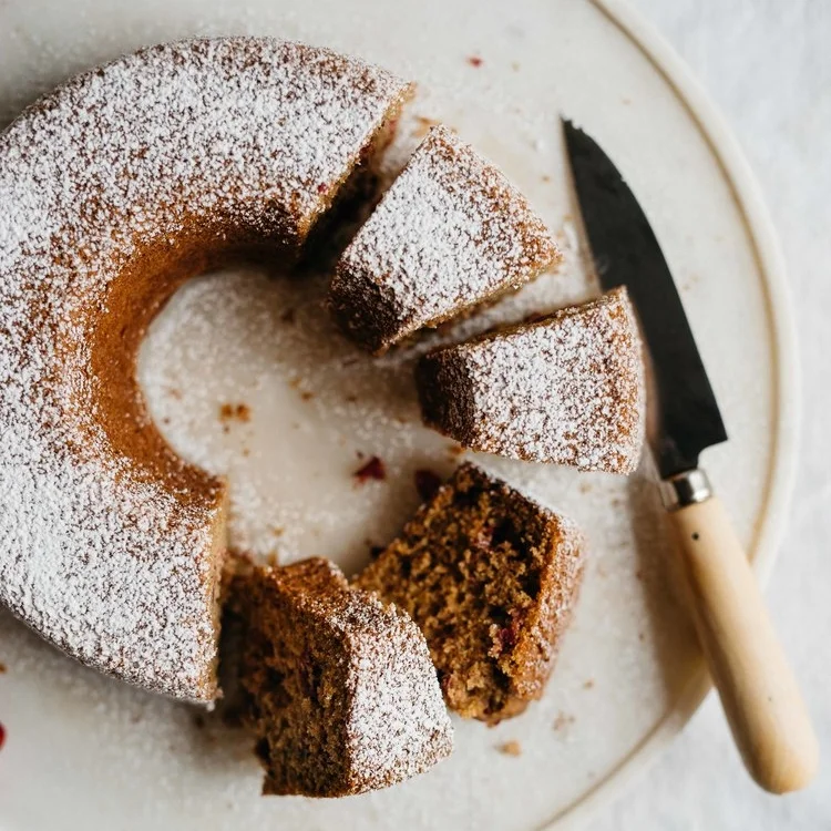 christmas morning cranberry, lemon &amp; poppy seed cake