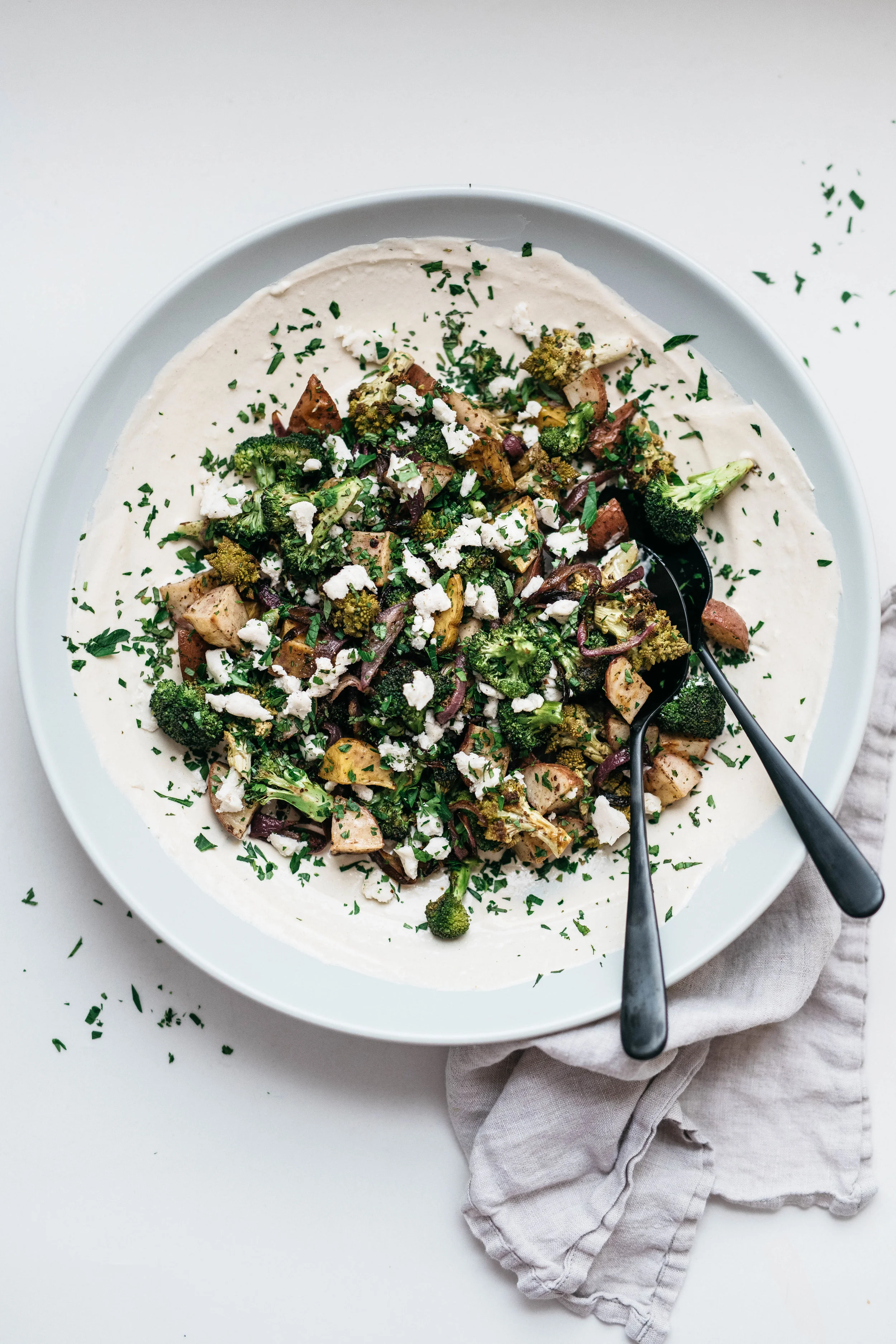 SUMAC-ROASTED VEGGIE W/ TAHINI YOGURT | dolly and oatmeal