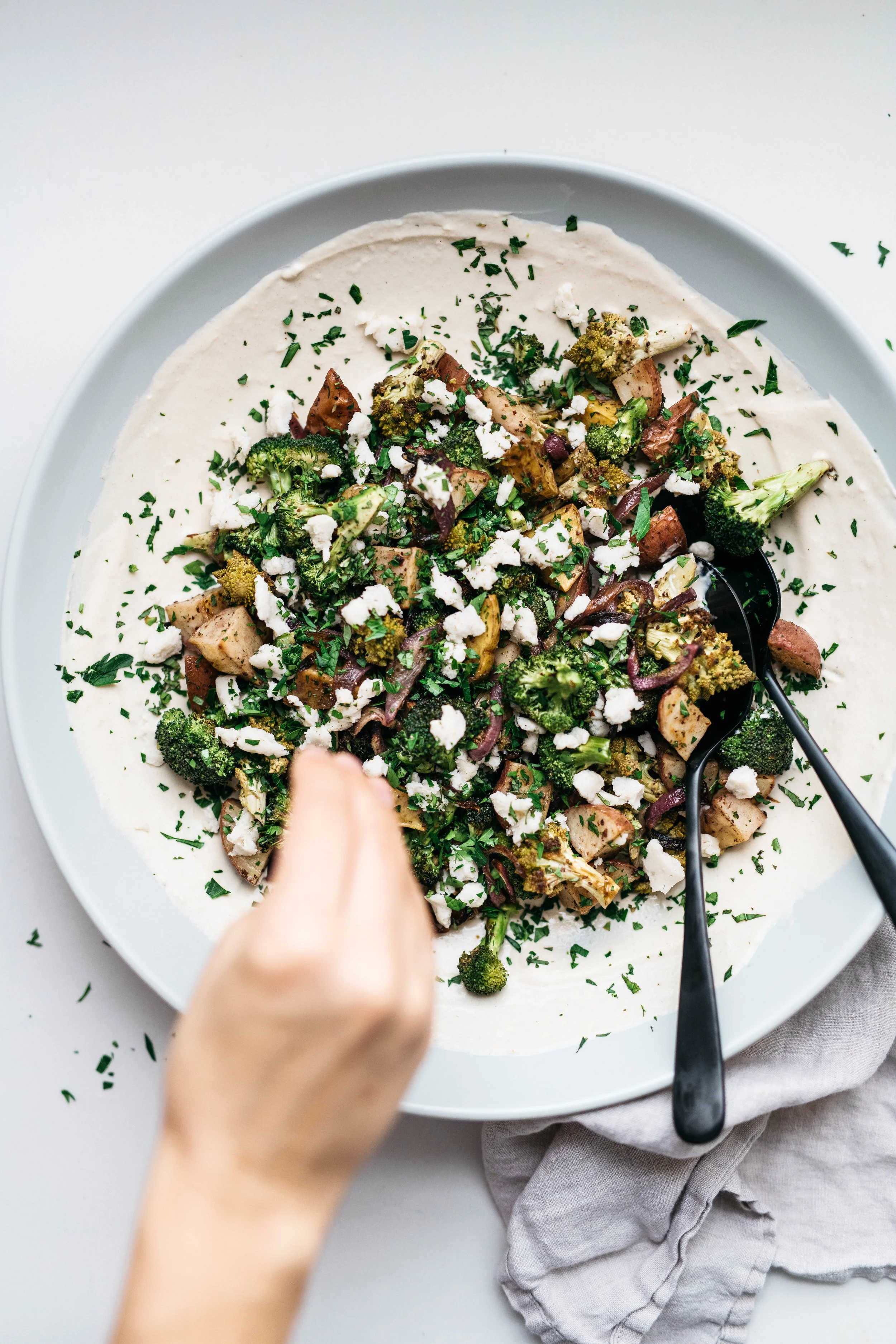 SUMAC-ROASTED VEGGIE W/ TAHINI YOGURT | dolly and oatmeal