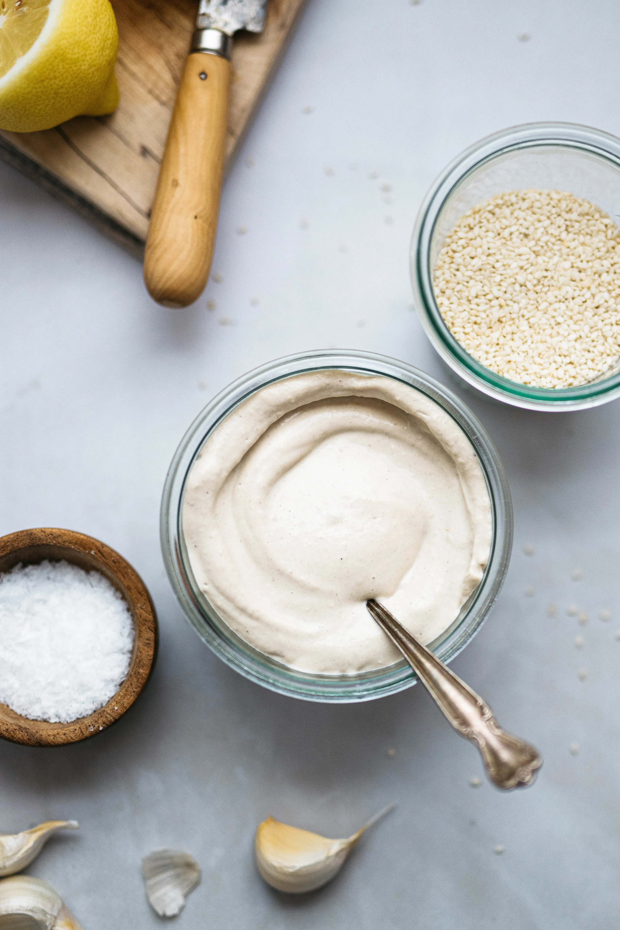 WHIPPED TAHINI SAUCE | dolly and oatmeal