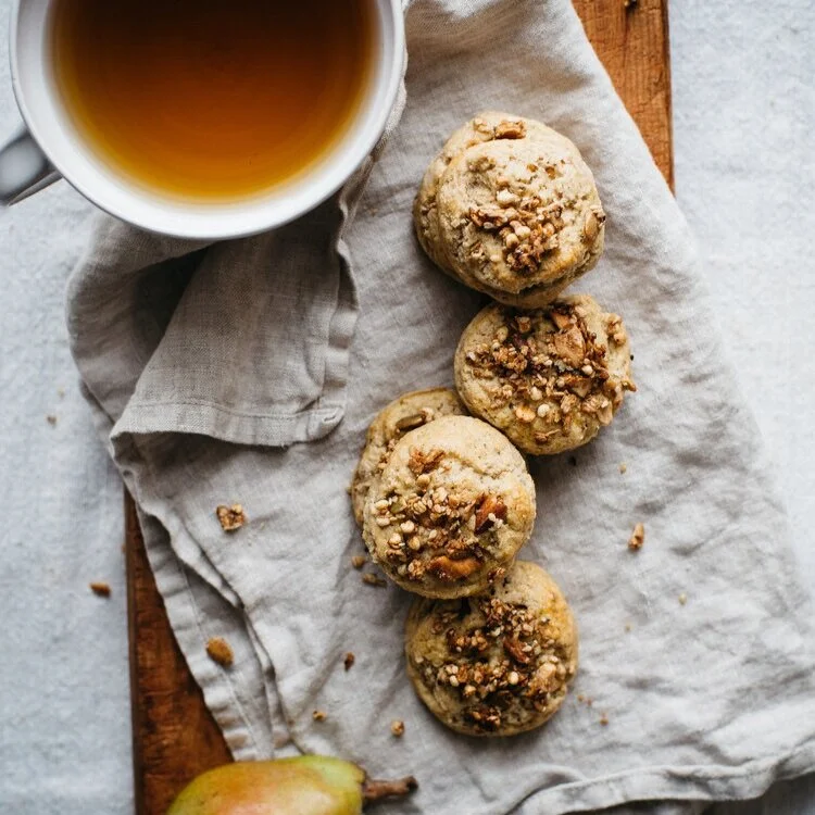 mini granola &amp; pear scones