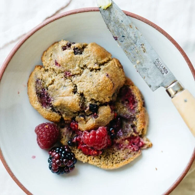 grain-free summer berry scones