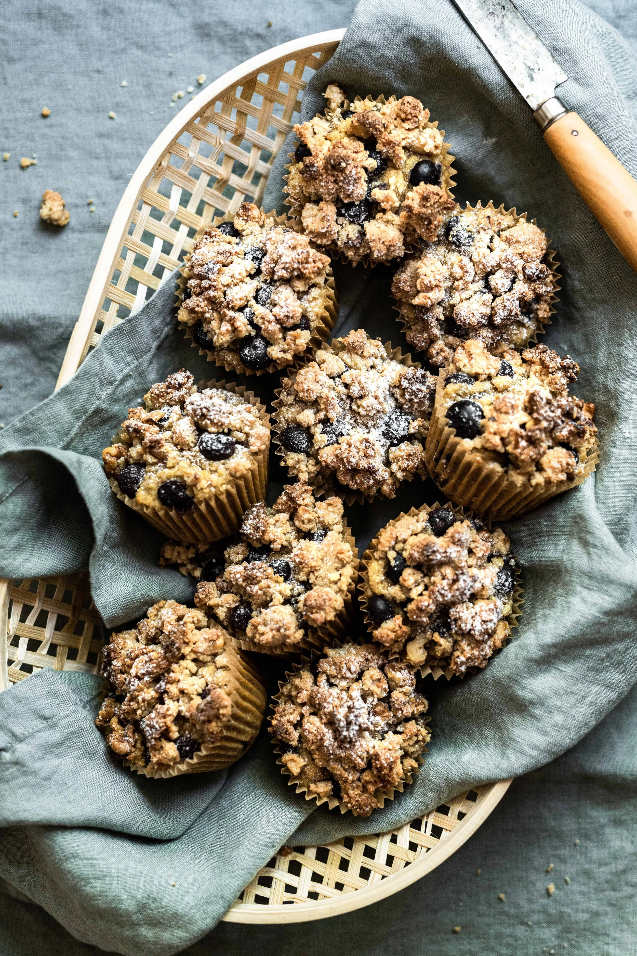Everyday Blueberry Crumb Muffins (Gluten-Grain-Dairy-Free)