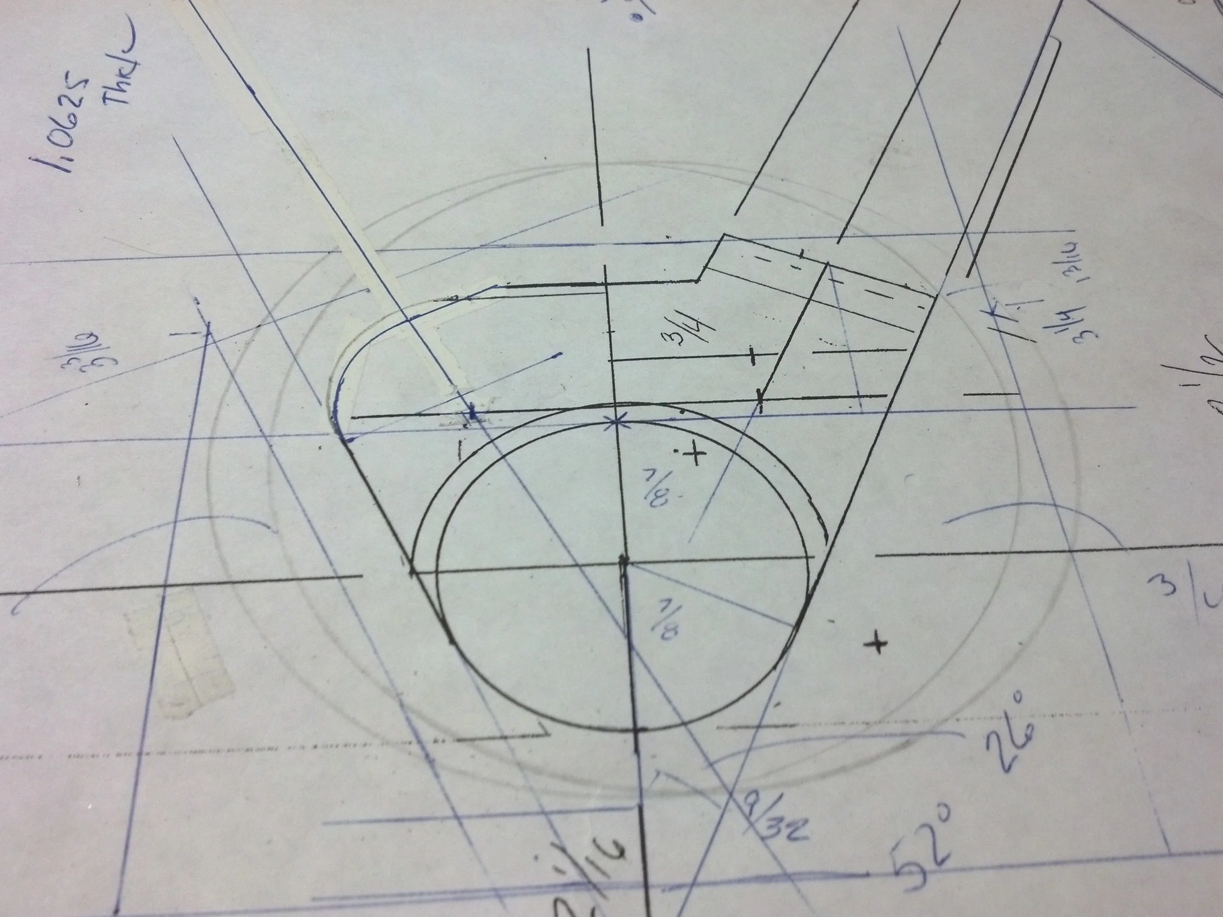Rough sketch of outer portion