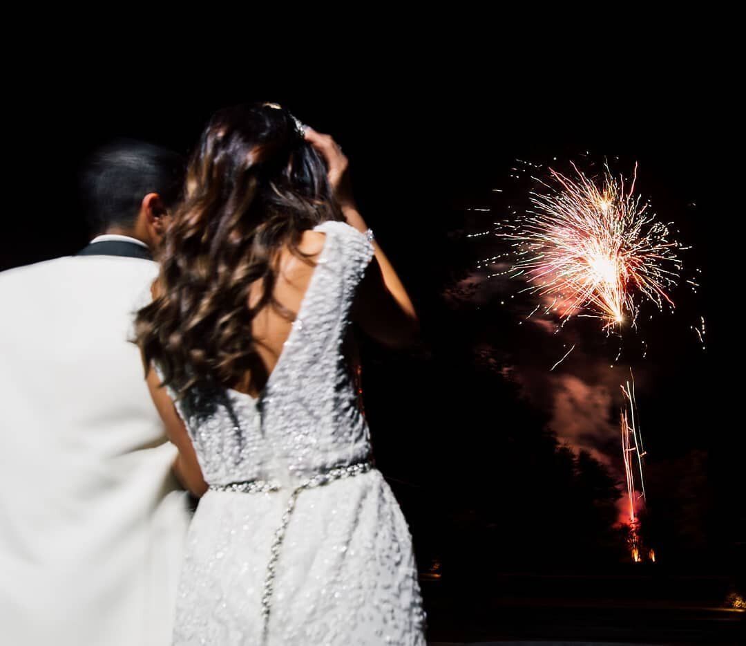 The added level of excitement that fireworks add to your special day is truly magical. Throwback to this spectacular day at @graydonhallmanor 💖

Photography by: @purpletreephotography 
Fireworks: @fmpfireworks 
Venue: @graydonhallmanor