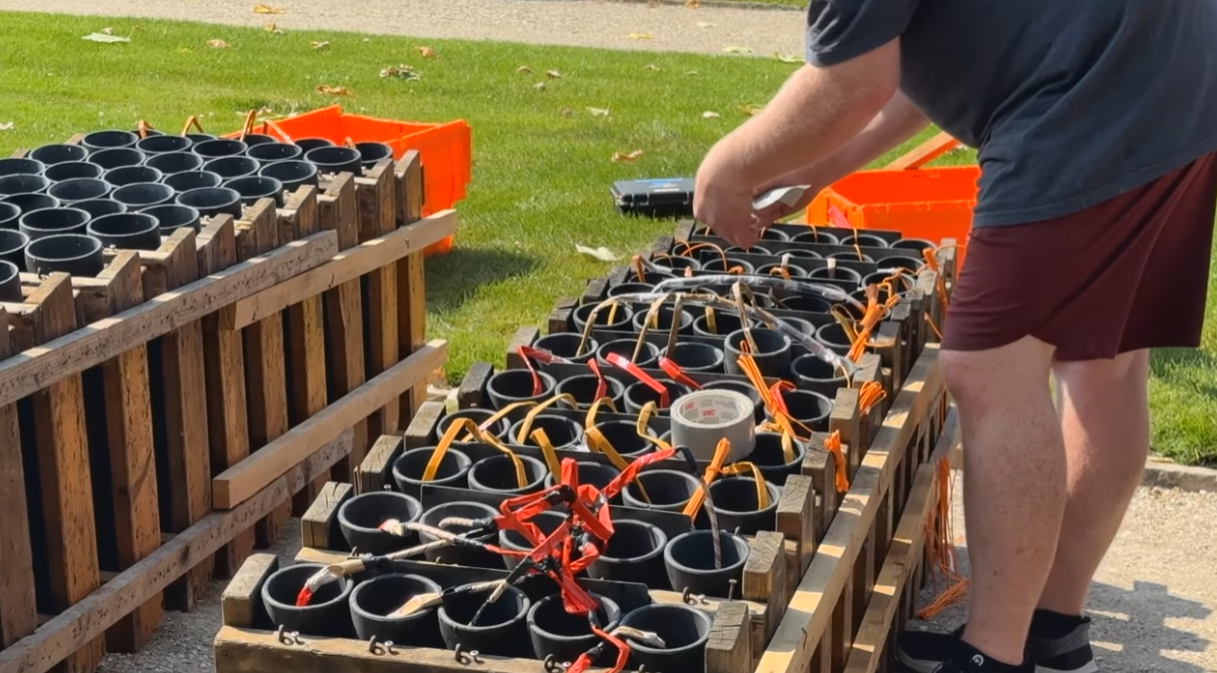 Fireworks Mortor and E-Matching by a Firemaster Technician