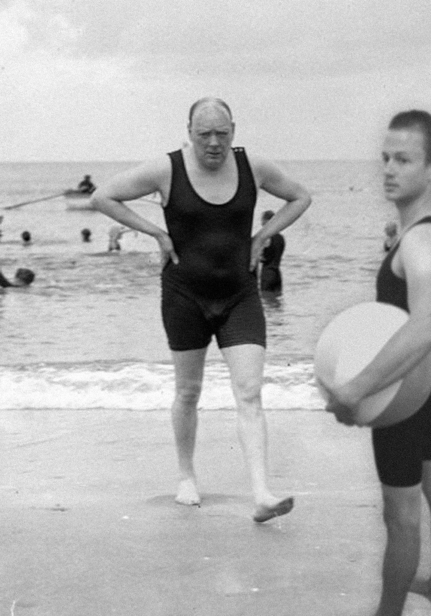#TBT to beach day with Winston Churchill 