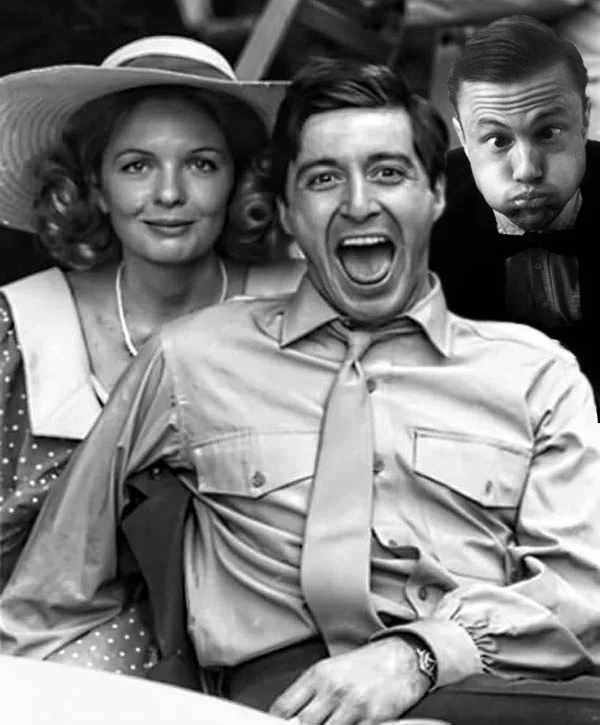 #TBT to goofin with Pacino on the set of The Godfather 