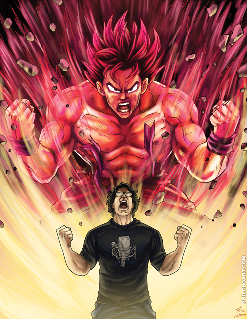Goku and Sean Schemmel