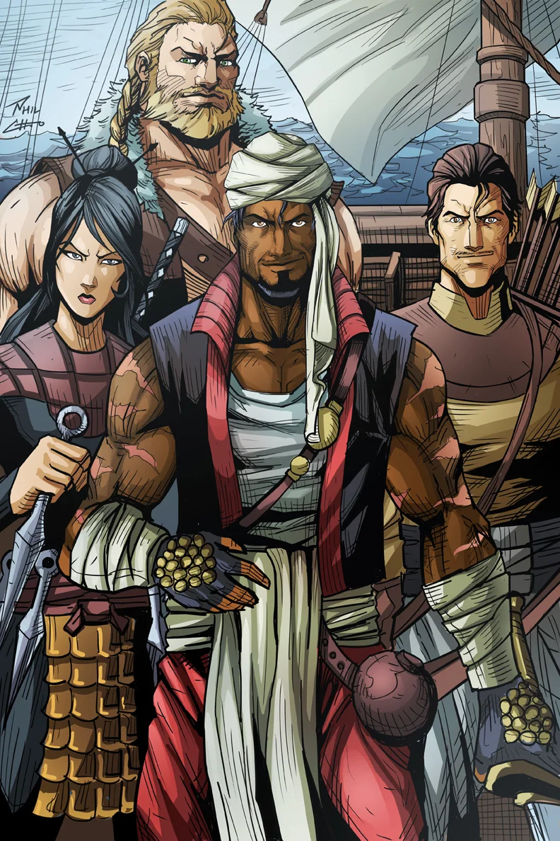 Sinbad and his crew