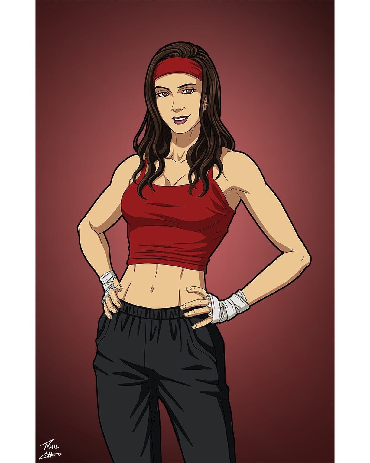 &quot;Elektra Natchios&quot; - sponsored by the Earth-27 Fan Community for Roysovitch's Earth-27M Project.
Character belongs to Marvel Comics, but has been reimagined for Earth-27M.
Art by Phil Cho.

#elektra #elektranatchios #earth27m #marvel #royso