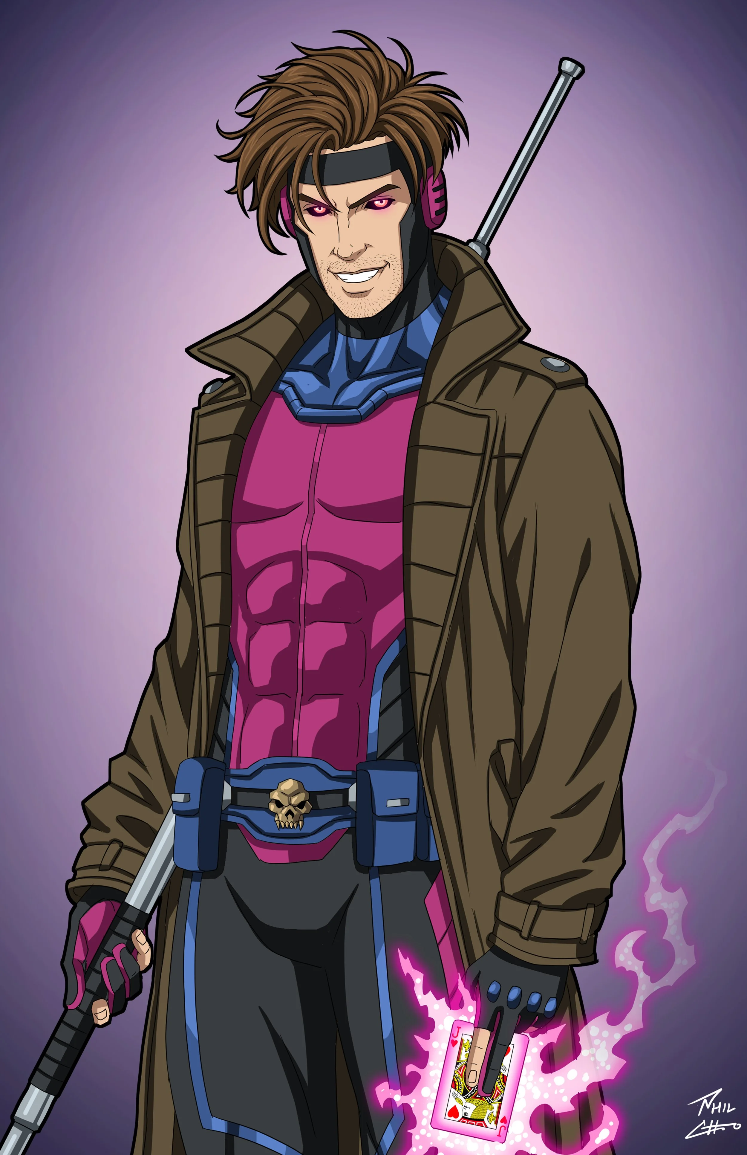 Gambit Powercolor marvel — Featured — Phil Cho