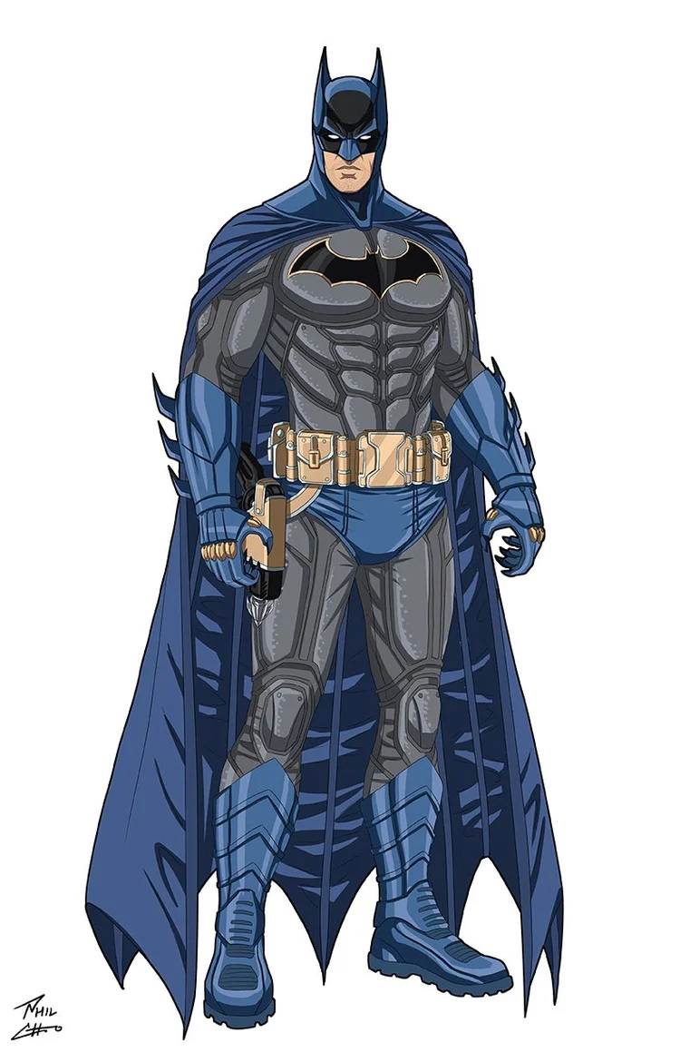 Batman Custom Suit (Gray and Blue) commission — Phil Cho