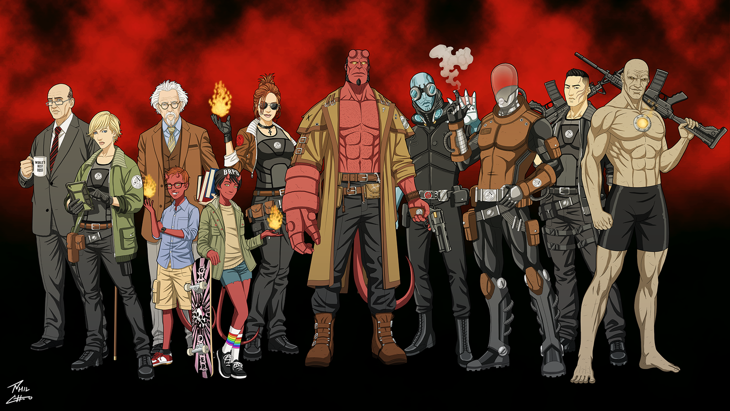 Hellboy and the BRPD — Phil Cho