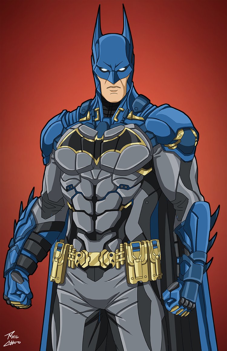 Batman (Arkham Knight) Gray and Blue — Phil Cho