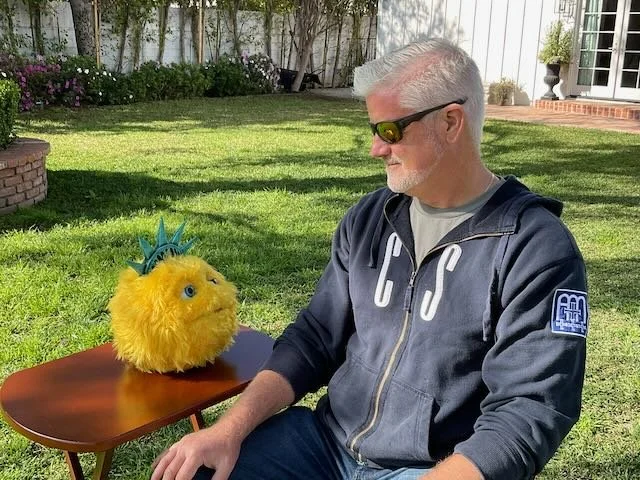  MEDIUM TWO-SHOT of BIBERTY, continuing to yell…and then catching himself. 