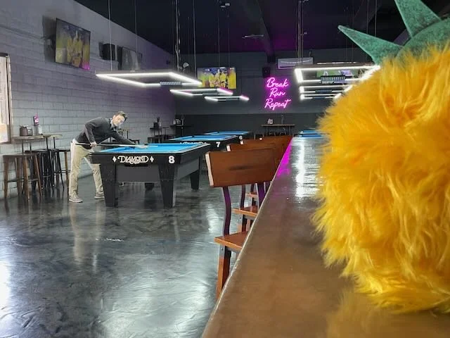  Oh my god…TANNER, playing pool. 