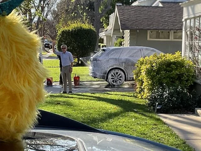  …the NEIGHBOR telling us BIBERTY’S name.   NEIGHBOR: “Hey, Biberty.”  