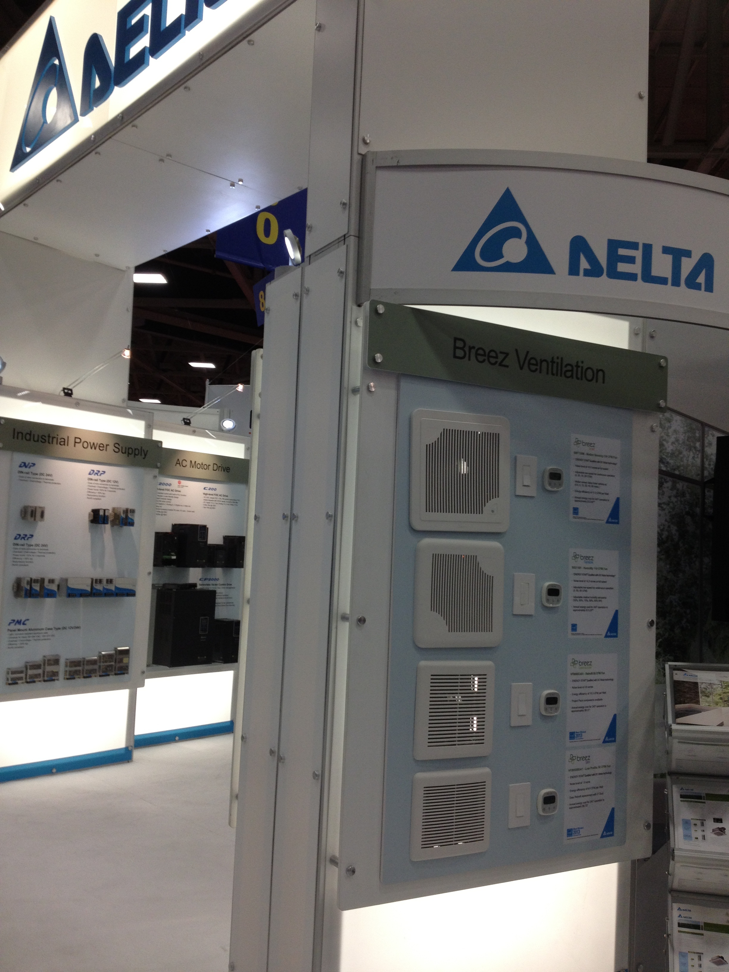 A new achievement in green construction for bathroom ventilation
Quality you can trust.
All Delta Breez ventilation fans are ENERGY STAR ® qualified and most have been designated ENERGY STAR Most Efficient 2013.
BreezSignature Ventilation Fans BreezSignature ENERGY STAR qualified fans are solid, elegant ventilation solutions with motion-sensing, humidity-sensing, dual speed, or single speed options. The Signature fan energy efficiency exceeds ENERGY STAR requirements by as much as 685% and is quiet as a breeze with noise level ratings as low as <0.3 sones. The BreezSignature ventilation fan is offered in a fan/light combination or fan only, and at 80 or 110 CFM or dual speed.
More Delta information CLICK HERE