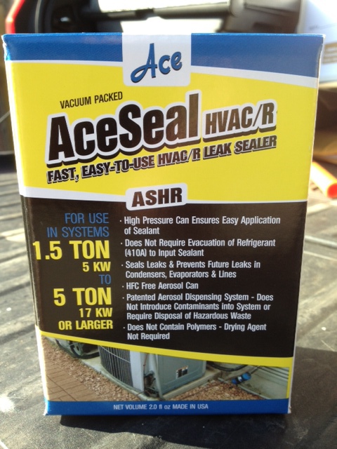 A new product from Ace that offers some great advantages.
AceSeal Advantages that are great for contractors: 1. Not Moisture Activated - the others are so this is a big advantage. 2. Pressurized Can (140lb) - others are either not pressurized or only to 40lbs 3. Comes with a clear hose - Easy visual inspection. 4. Competitive price w/ select distribution - Better product for less money. Not everywhere in the market. These four things stand out against anything else on the market....
TAGS: HVAC Atlantic Chemical ACE Copper Coil AC Air Conditioning