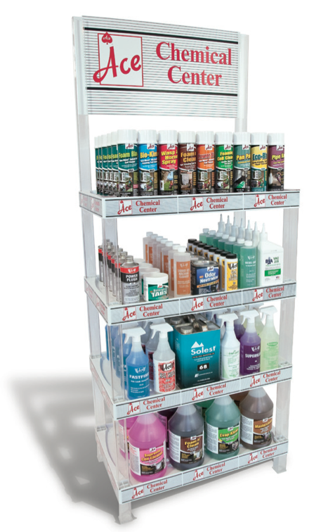 An Atlanta-based manufacturer, offering a complete range of chemical treatments for use in the HVAC/R markets. The Company’s products are sold exclusively through HVAC/R wholesalers nationwide.
ACE Chemical , as we are known throughout the HVAC/R industry, offers the HVAC/R wholesaler the widest choice of chemical products available from one source. Products offered include coil cleaners, refrigeration oils, aerosol products, IAQ products, condensate repair products, refrigerant line flushing/acid removal and many more.
