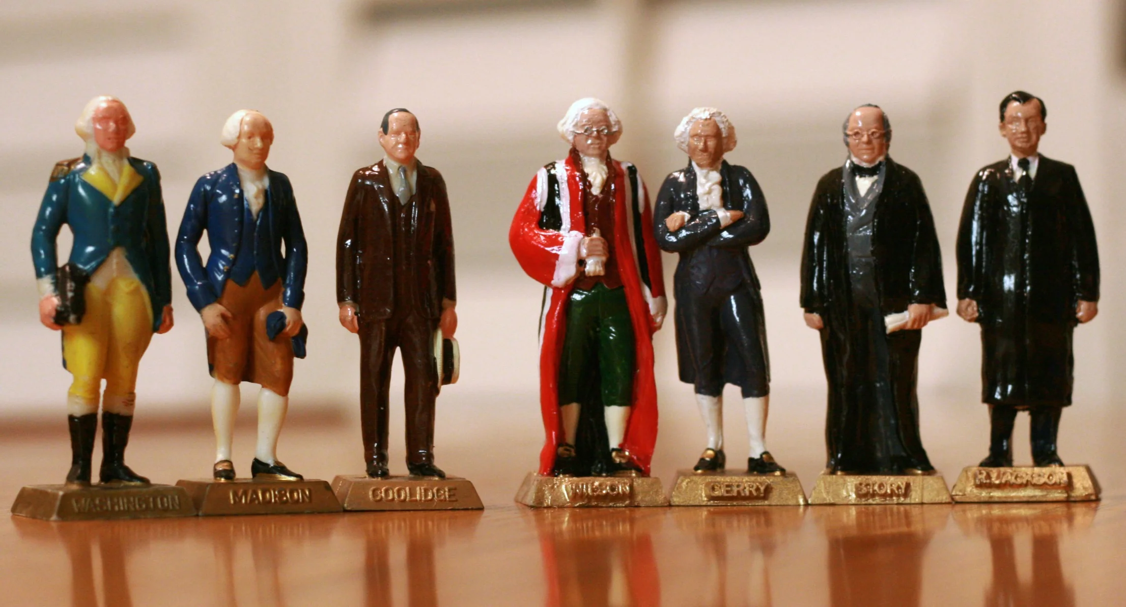 Marx figures: George Washington, James Madison, Calvin Coolidge; Verrone figures: James Wilson, Elbridge Gerry, Joseph Story, Robert Jackson.