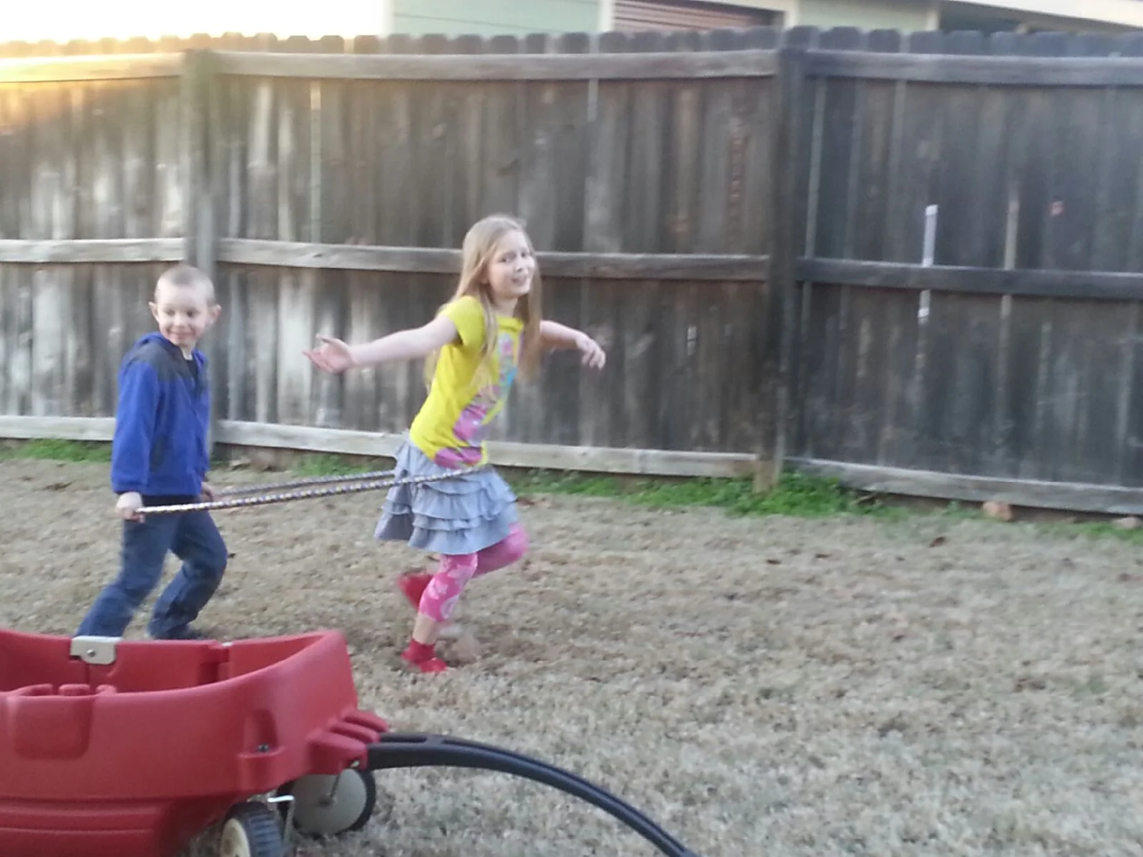 Grace and Ezra have begun to play together more. They have little games and jokes between the two of them. It fills this momma's heart with joy!